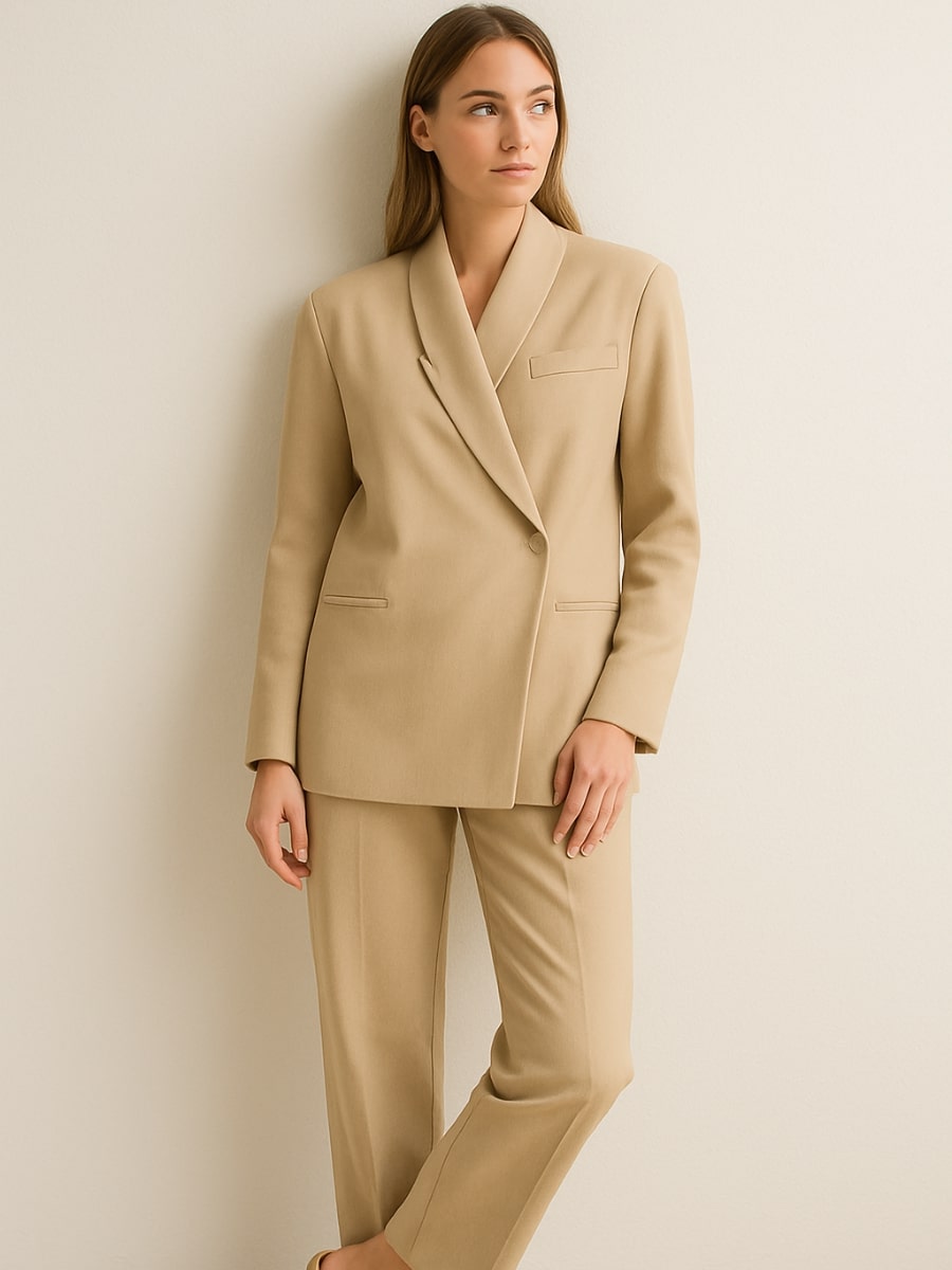 Blazer Alfaiataria Blaer Bege - Sofi Cellar