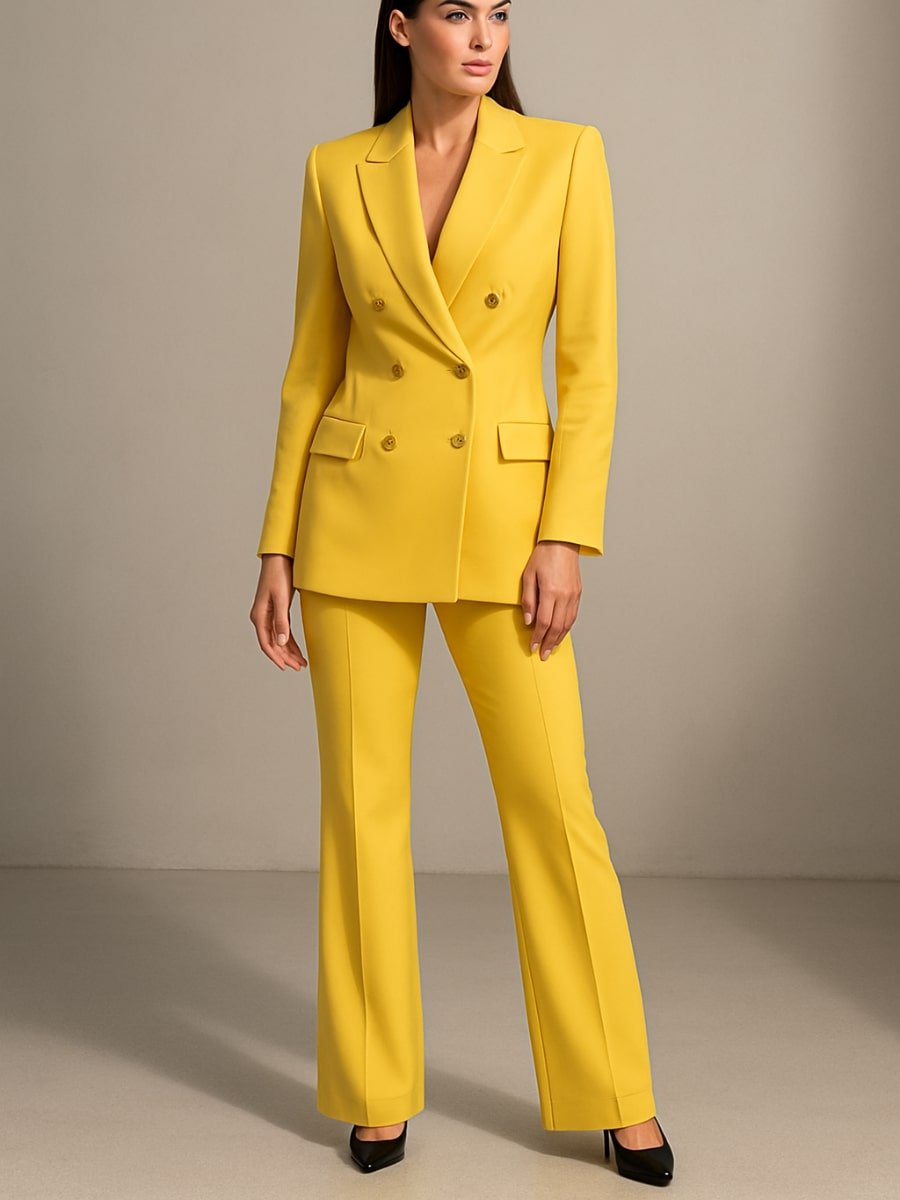 Blazer Alfaiataria Feminino Amarelo - Sofi Cellar