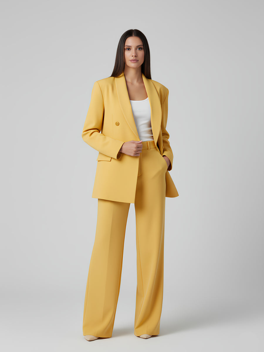 Blazer Alfaiataria Feminino Amarelo - Sofi Cellar