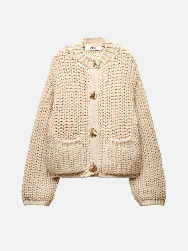 Cardigan Feminino Bege - Sofi Cellar