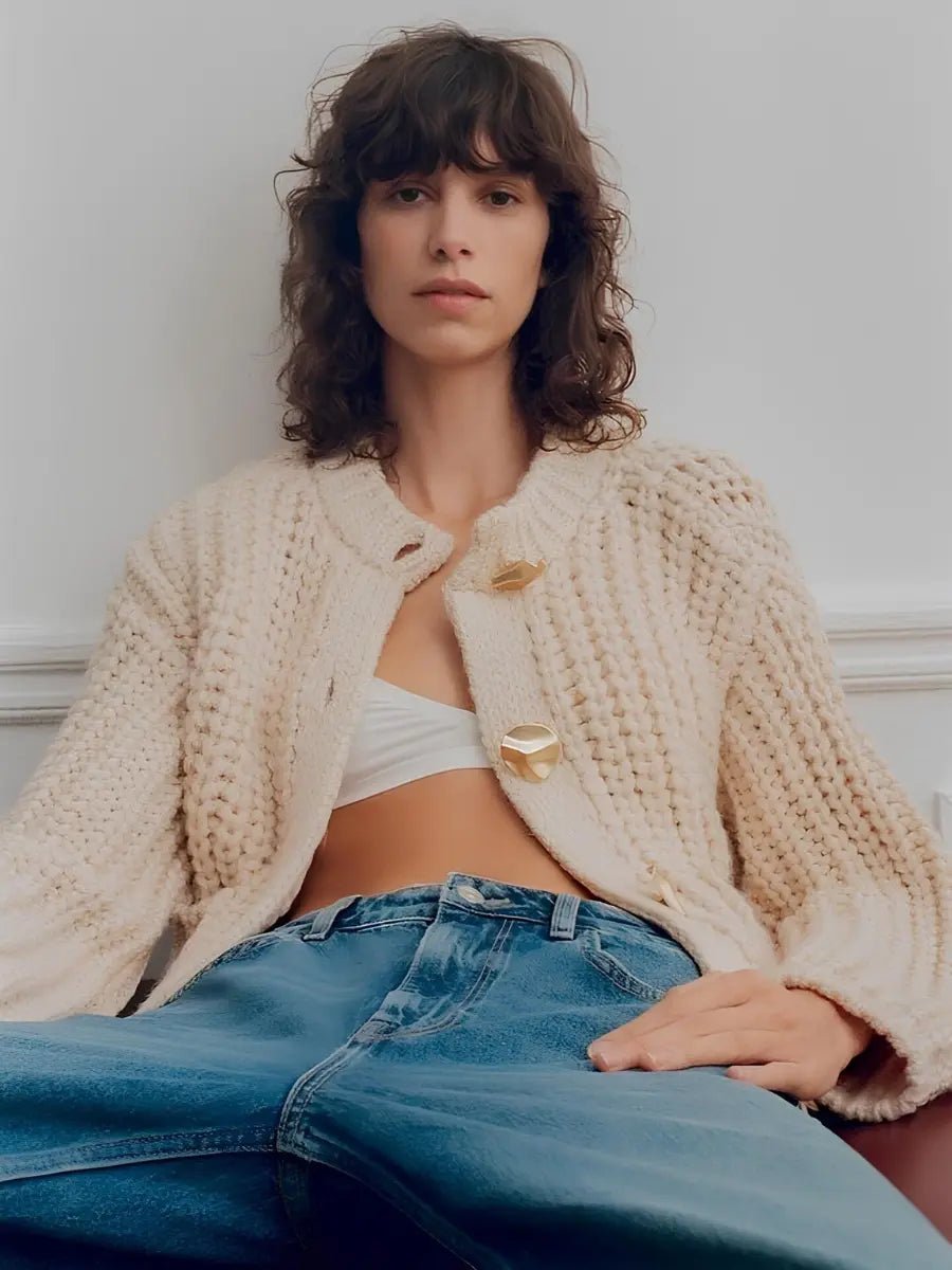 Cardigan Feminino Bege - Sofi Cellar