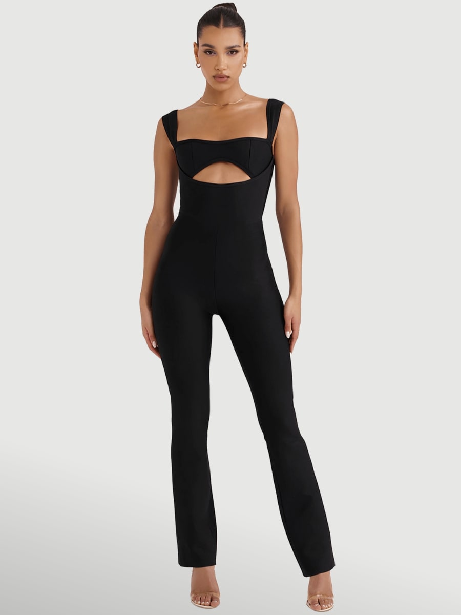 Macacão Feminino Preto Yasmeen - Sofi Cellar