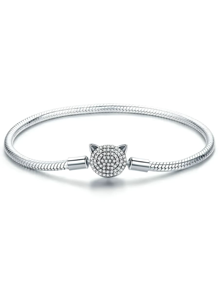 Pulseira Pandora Gato Cravejado - Sofi Cellar