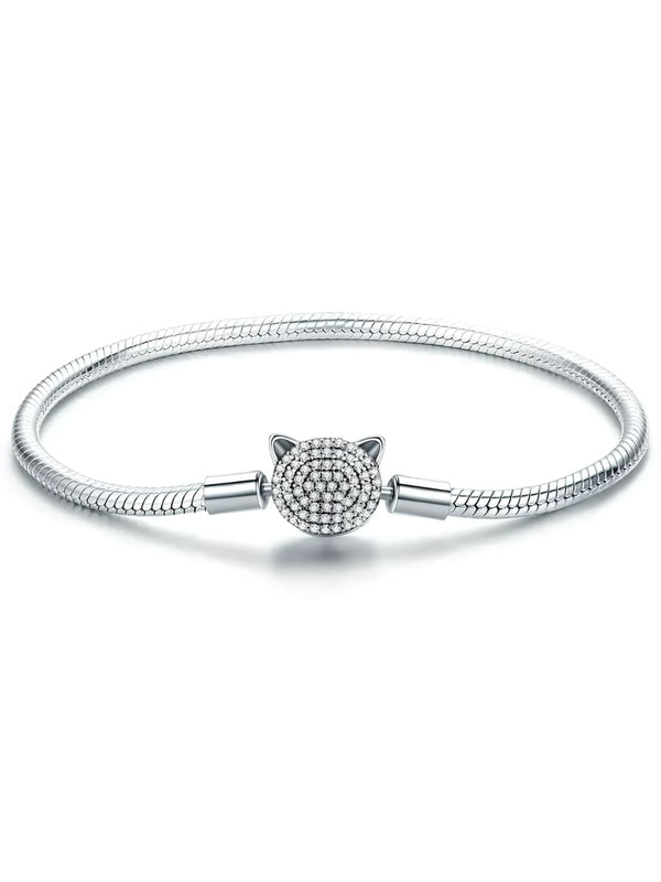 Pulseira Pandora Gato Cravejado - Sofi Cellar