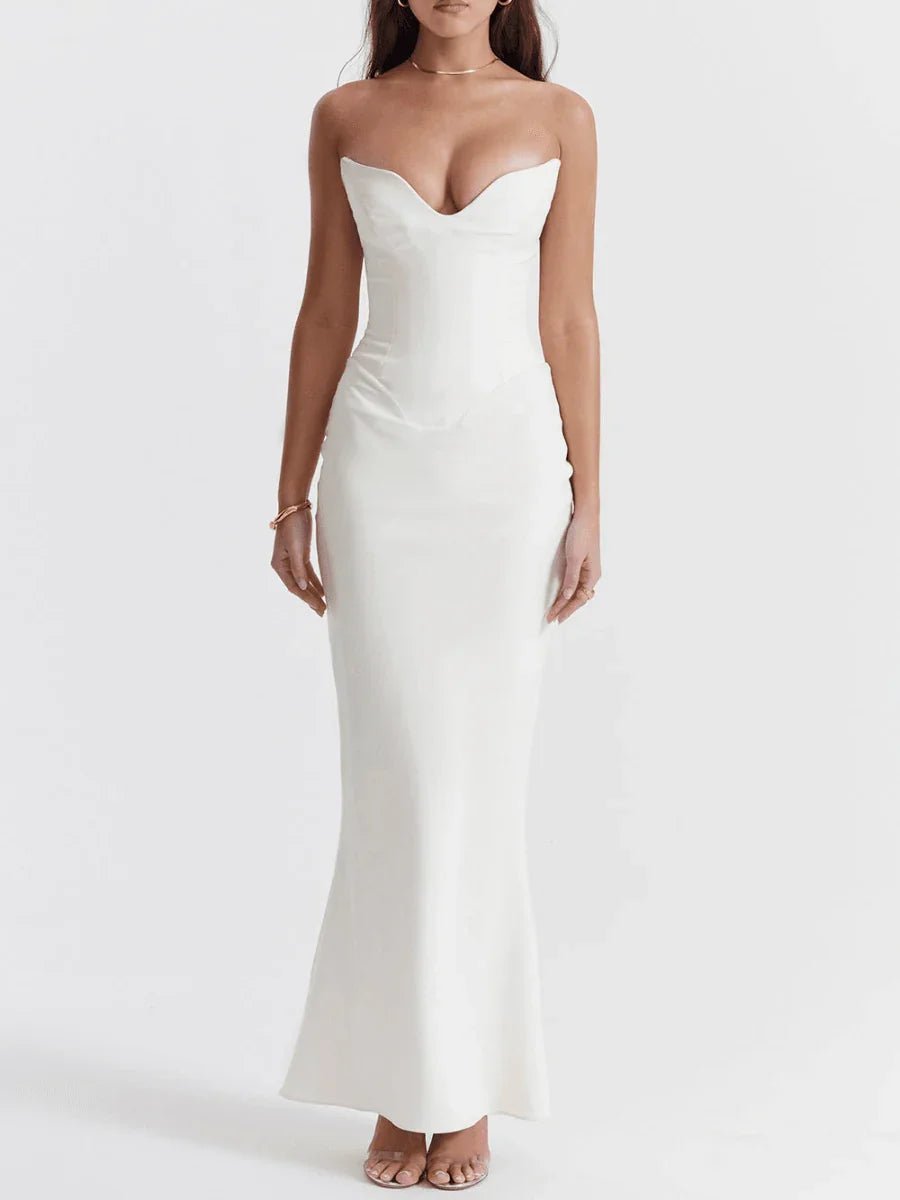 Vestido Longo Branco Elegance - Sofi Cellar
