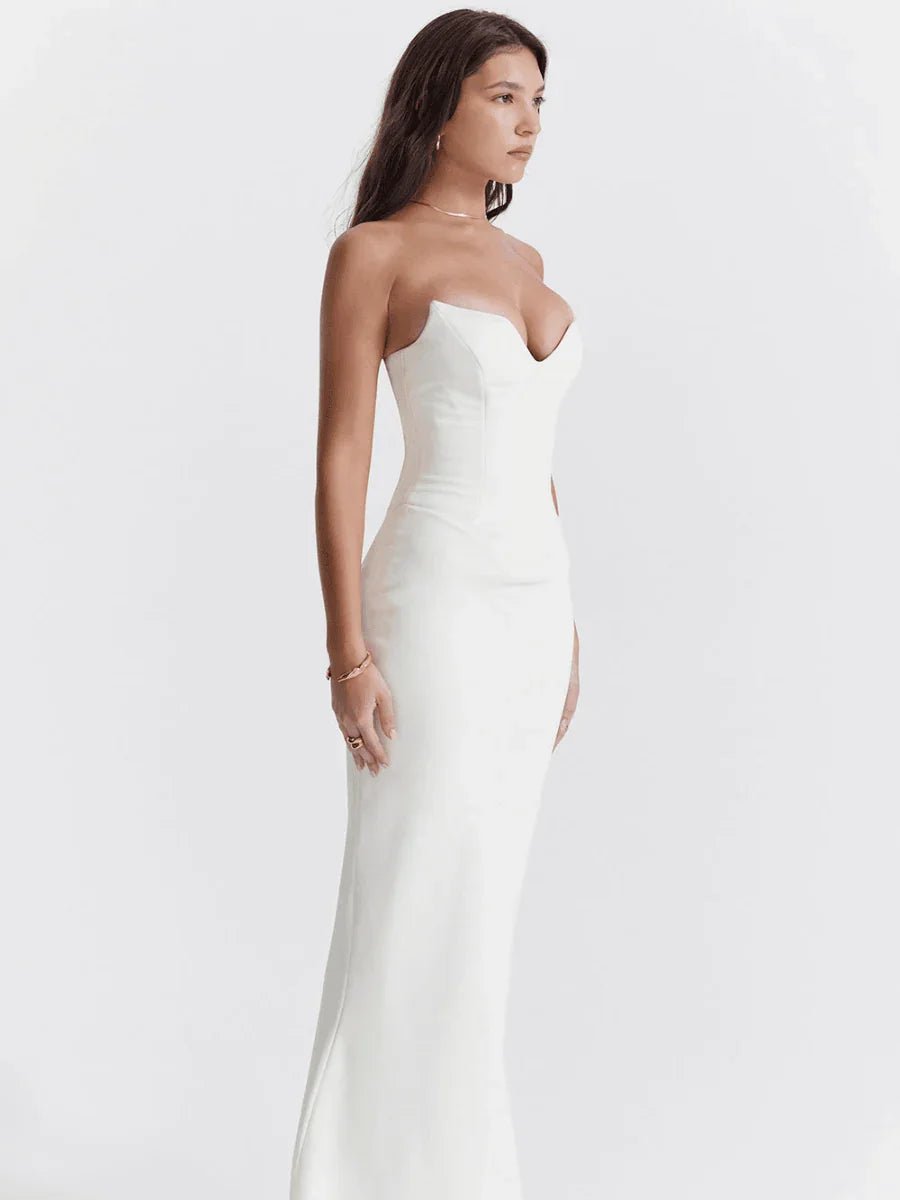 Vestido Longo Branco Elegance - Sofi Cellar