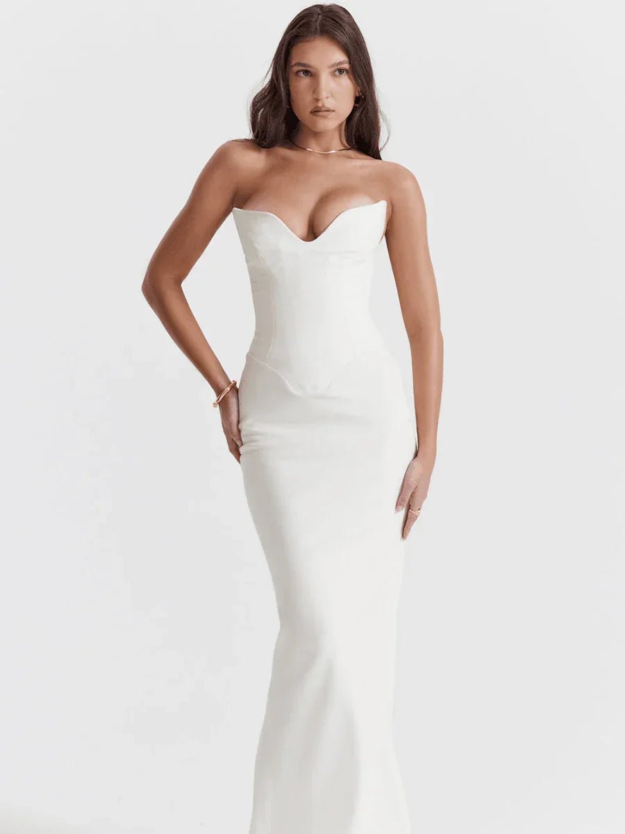 Vestido Longo Branco Elegance - Sofi Cellar