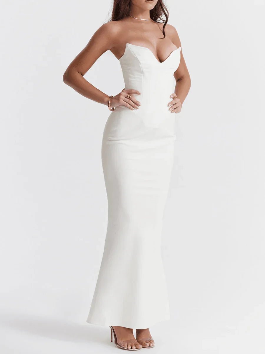 Vestido Longo Branco Elegance - Sofi Cellar