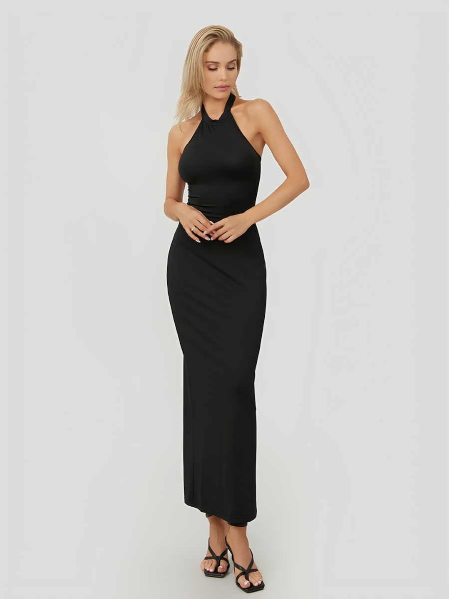Vestido Longo Preto Ferrer - Sofi Cellar