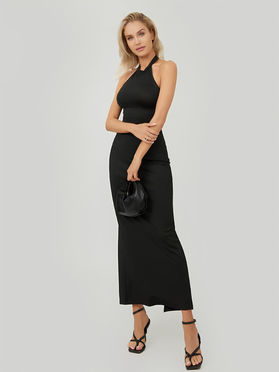 Vestido Longo Preto Ferrer - Sofi Cellar