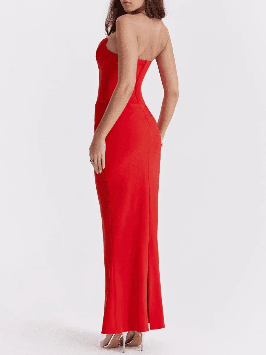 Vestido Longo Vermelho Sensuale - Sofi Cellar