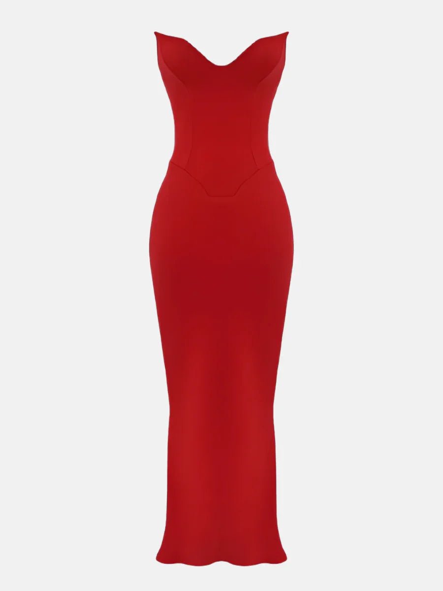 Vestido Longo Vermelho Sensuale - Sofi Cellar