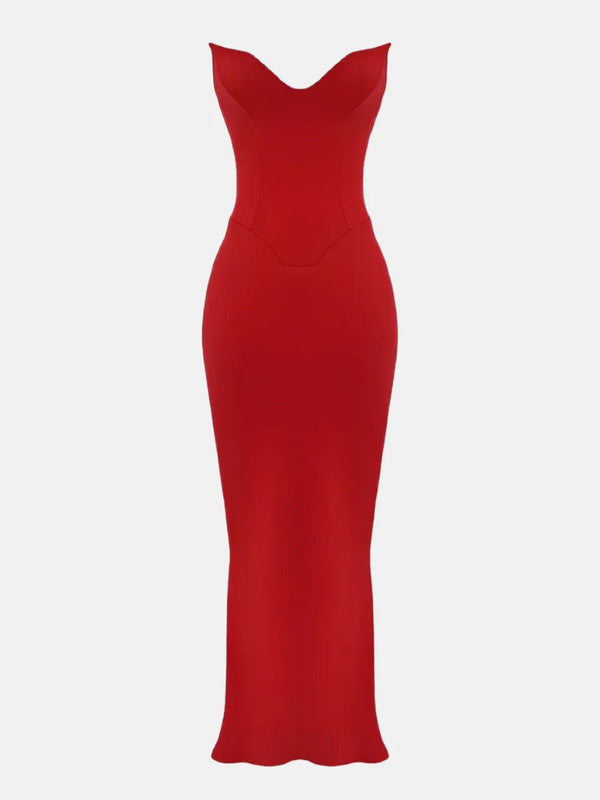 Vestido Longo Vermelho Sensuale - Sofi Cellar